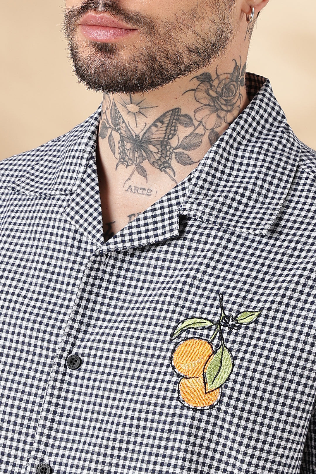 Plaid: Fruity Embroidery Shirt