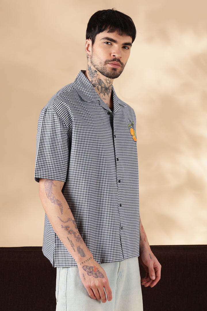 Plaid: Fruity Embroidery Shirt