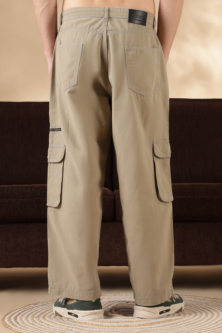 Cream Dyed: Cargo Pants