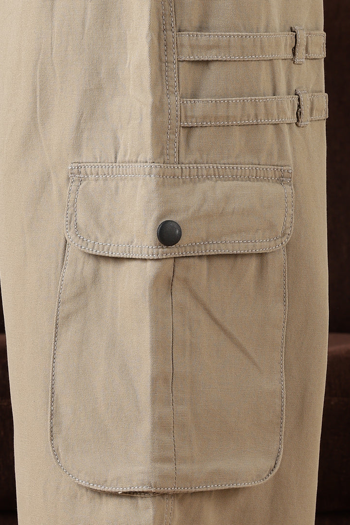 Cream Dyed: Cargo Pants