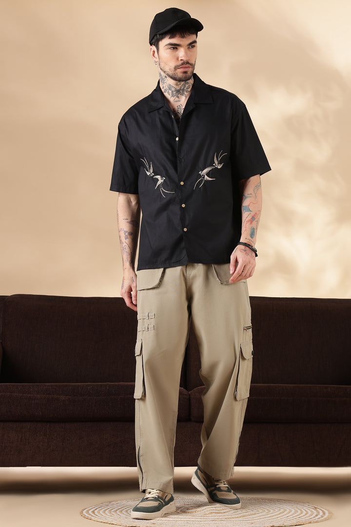 Cream Dyed: Cargo Pants