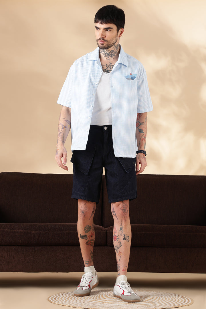 Flappy : Blue Denim Shorts