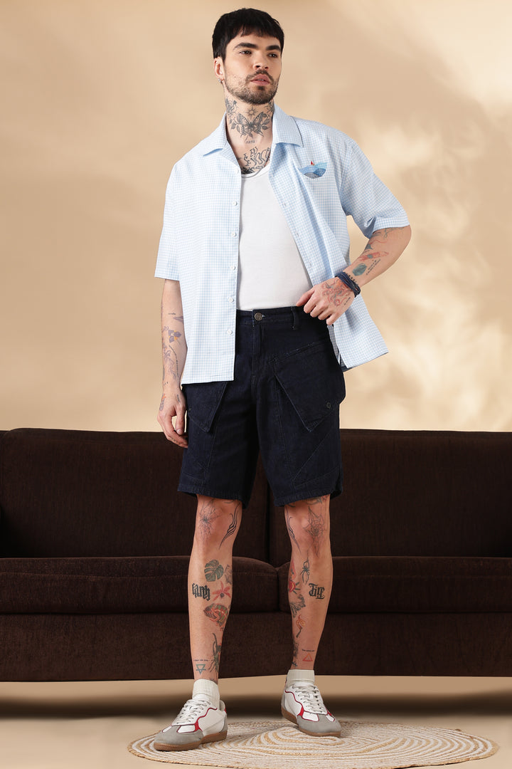 Flappy : Blue Denim Shorts