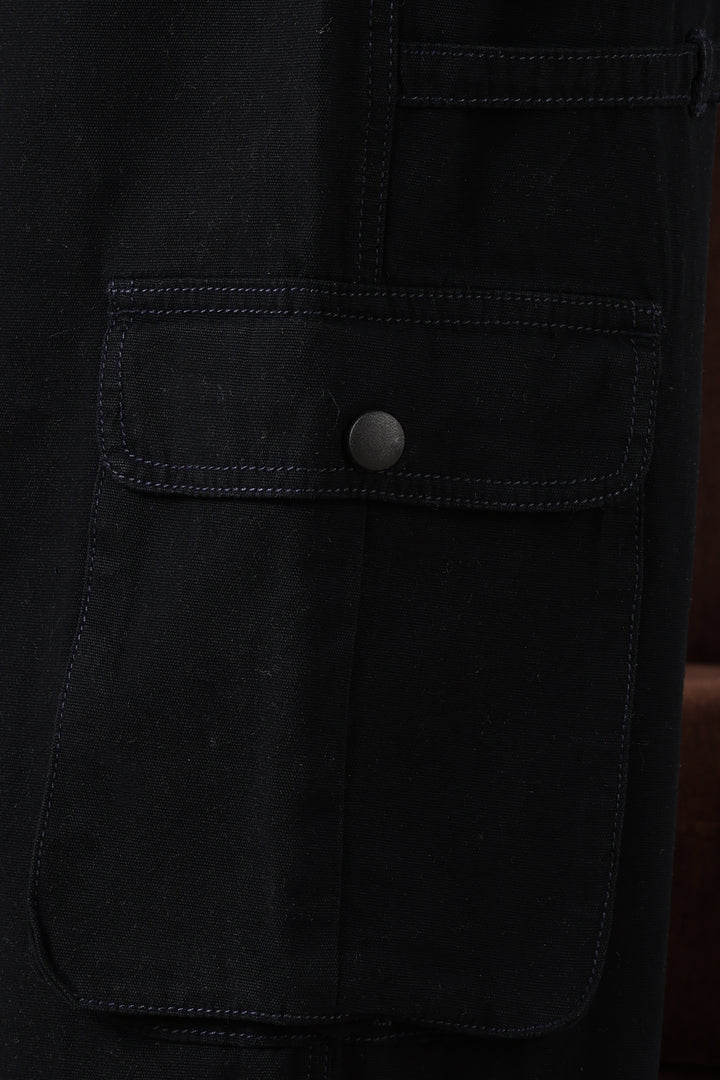 Navy Dyed : Cargo Pants