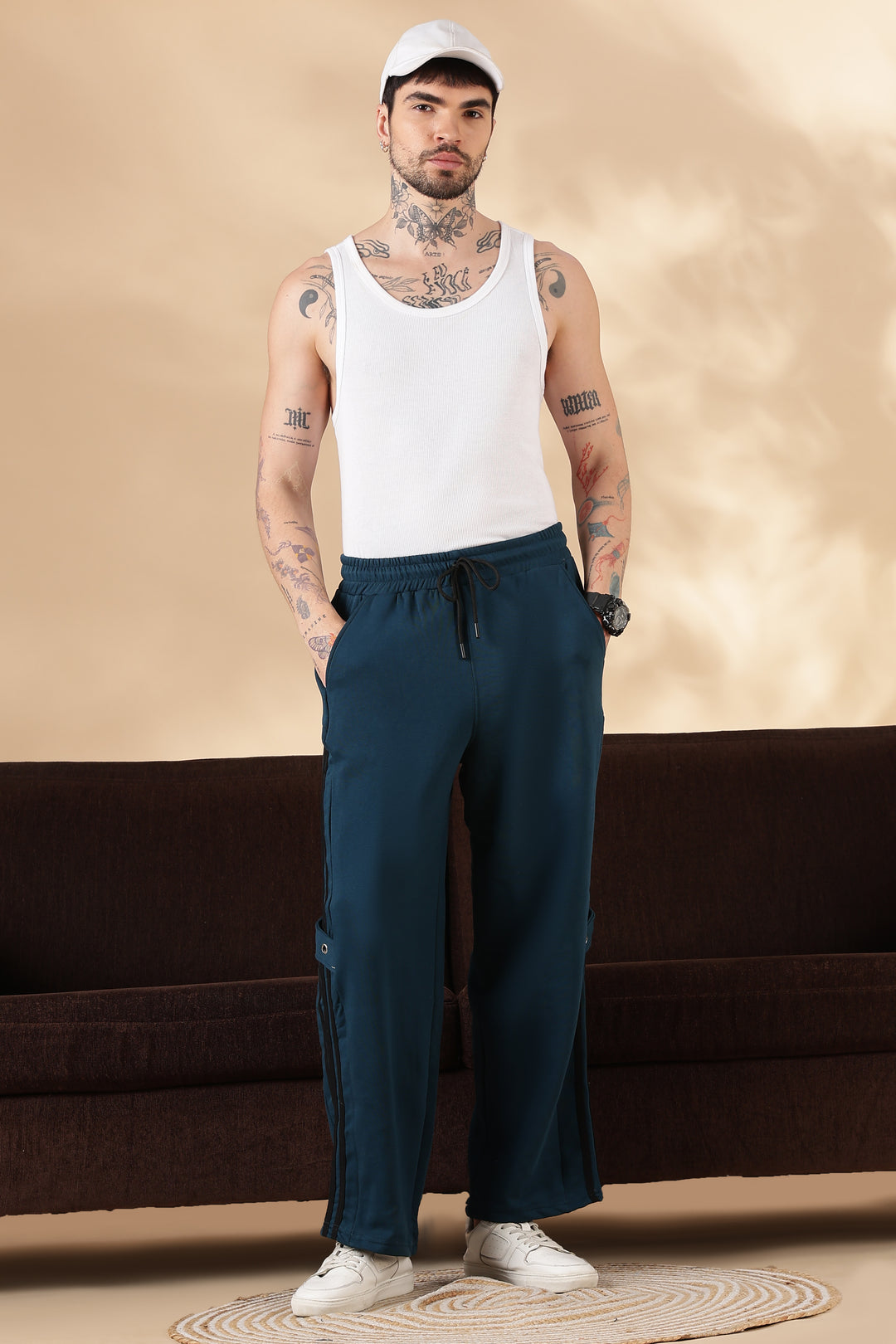 Agile : Teal Baggy Joggers
