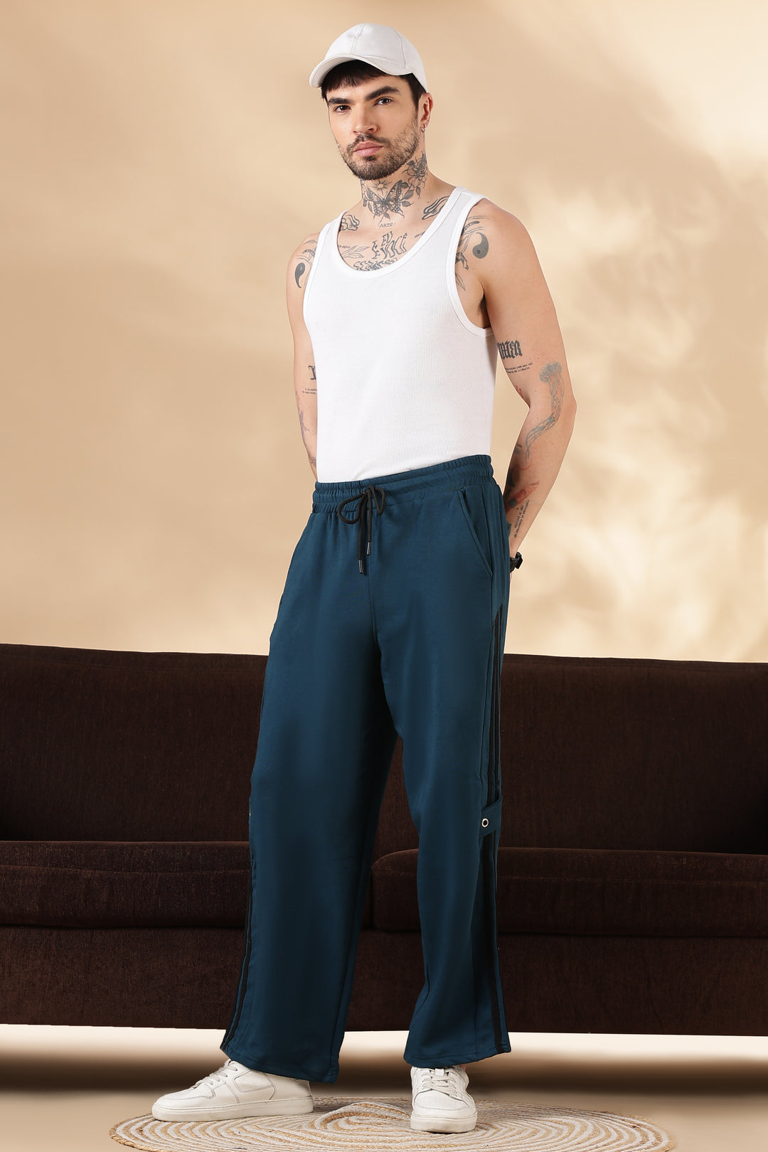Agile : Teal Baggy Joggers