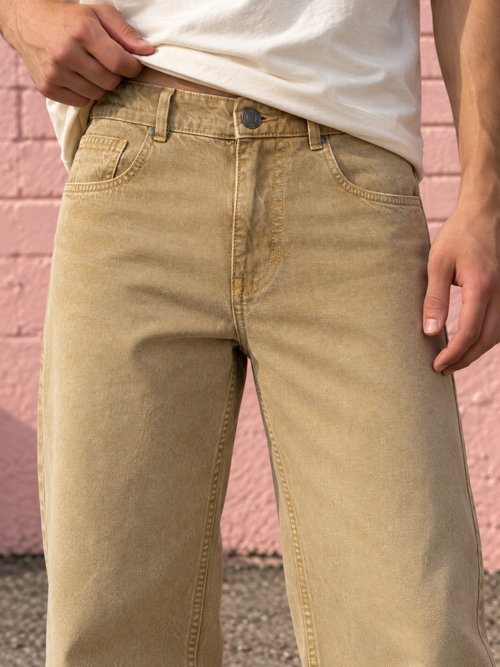 Denims: Ochre Dyed Jeans