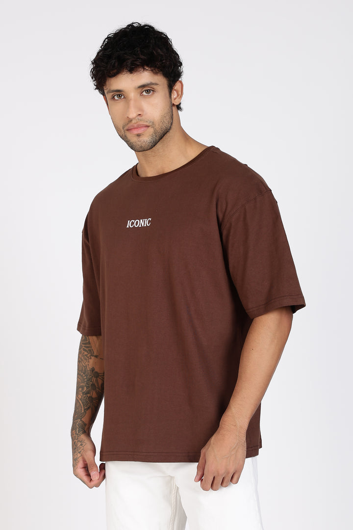 Greek Angel: Brown Oversized T-shirt