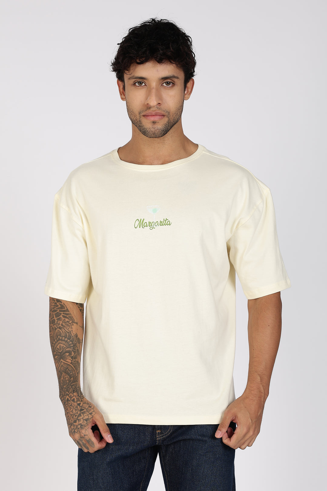 The Margarita: Cream Oversized T-shirt