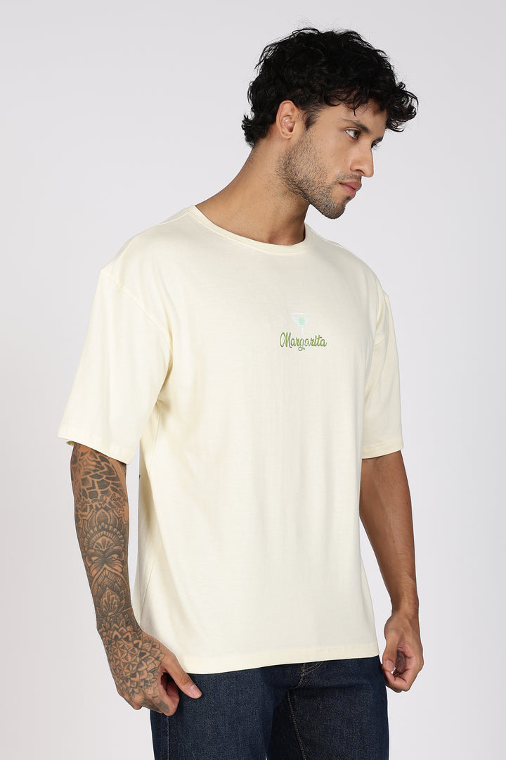 The Margarita: Cream Oversized T-shirt