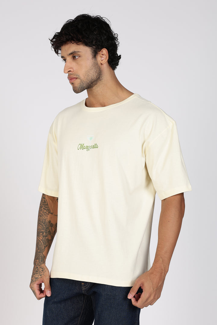 The Margarita: Cream Oversized T-shirt