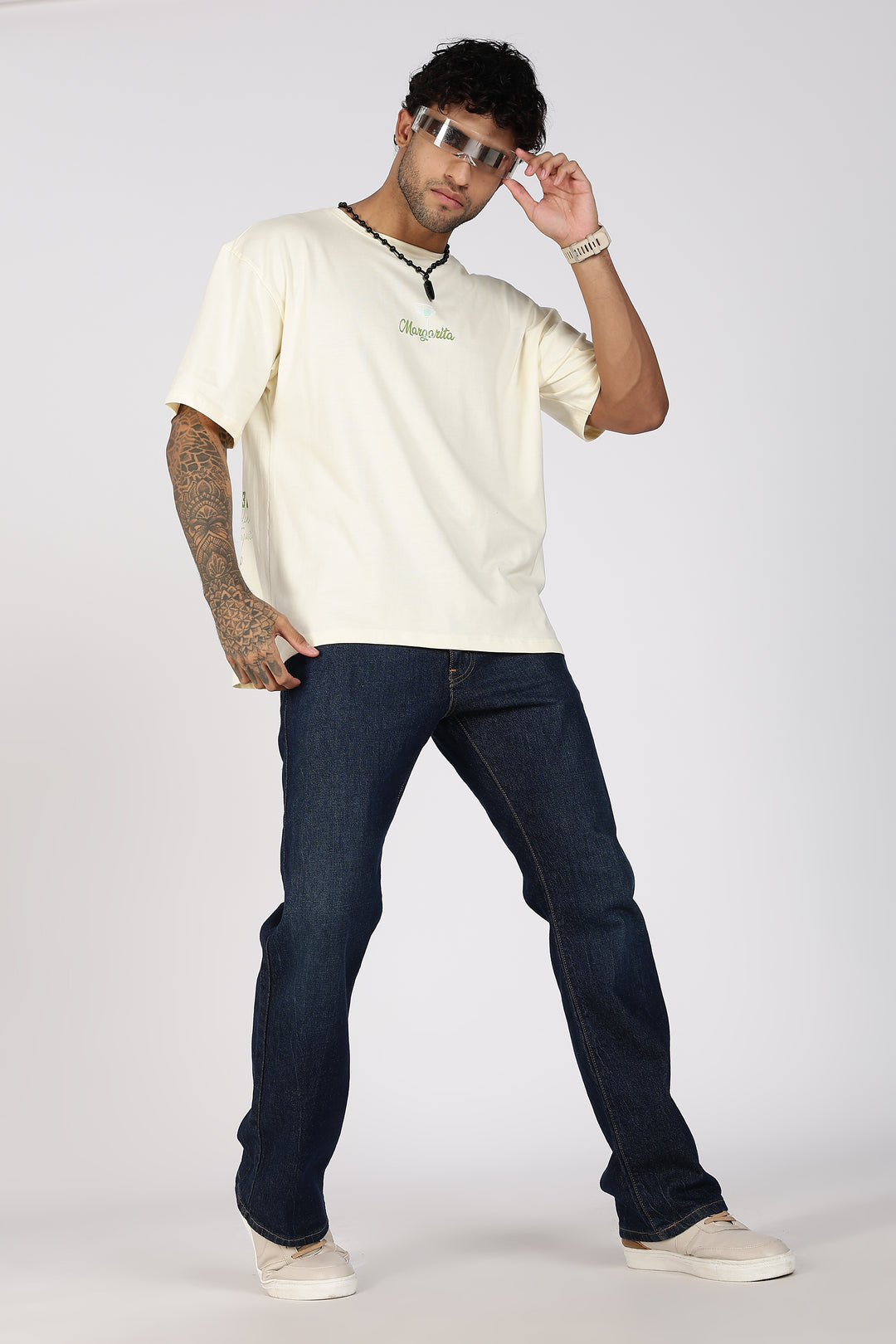 The Margarita: Cream Oversized T-shirt