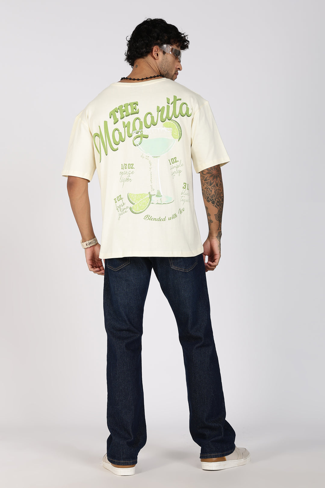 The Margarita: Cream Oversized T-shirt
