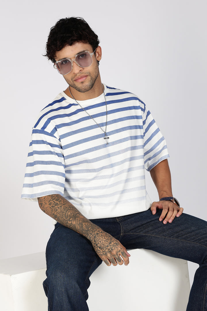 Stripes Gradient : Oversized T-shirt