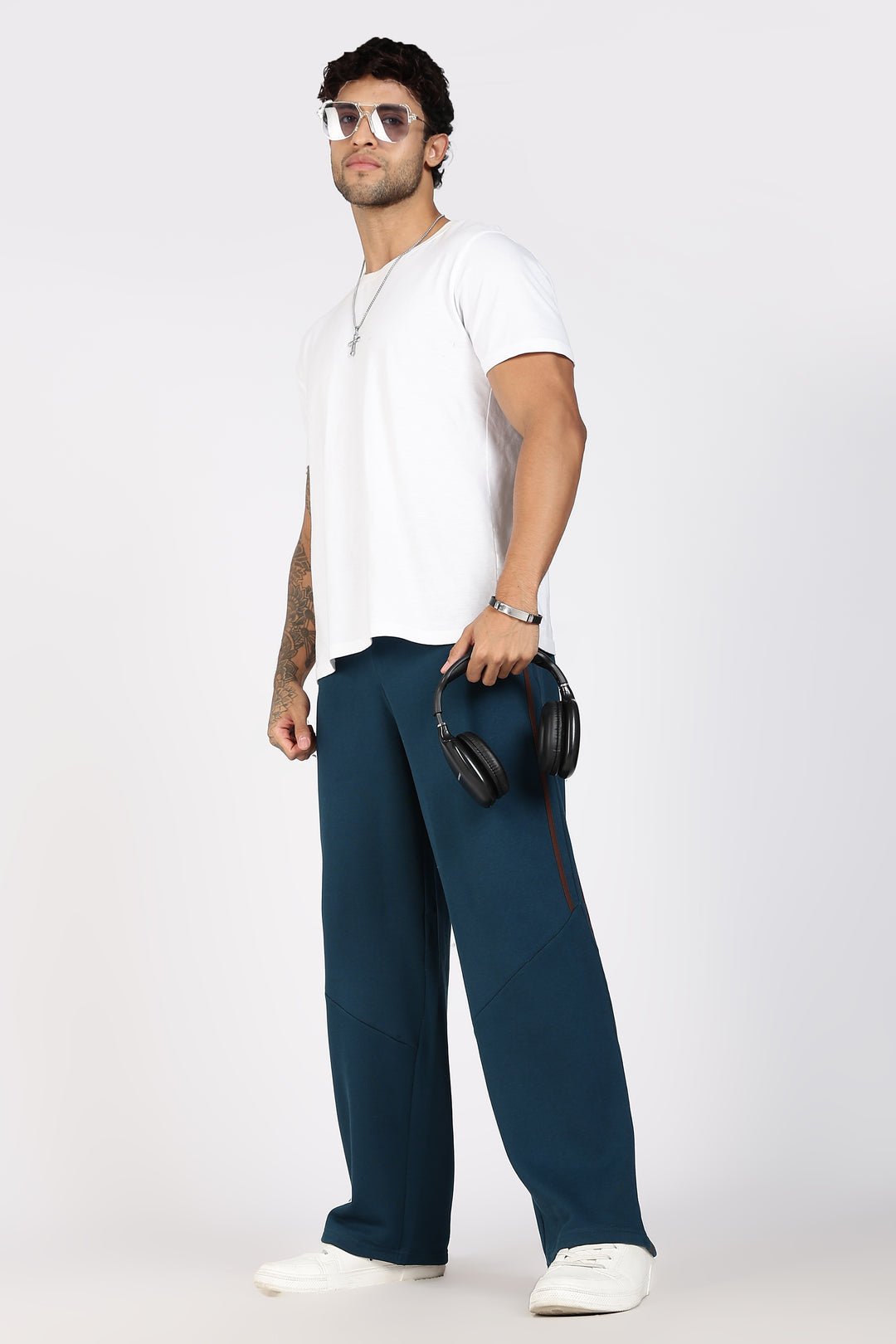 Brown Stripes: Korean Fit Joggers