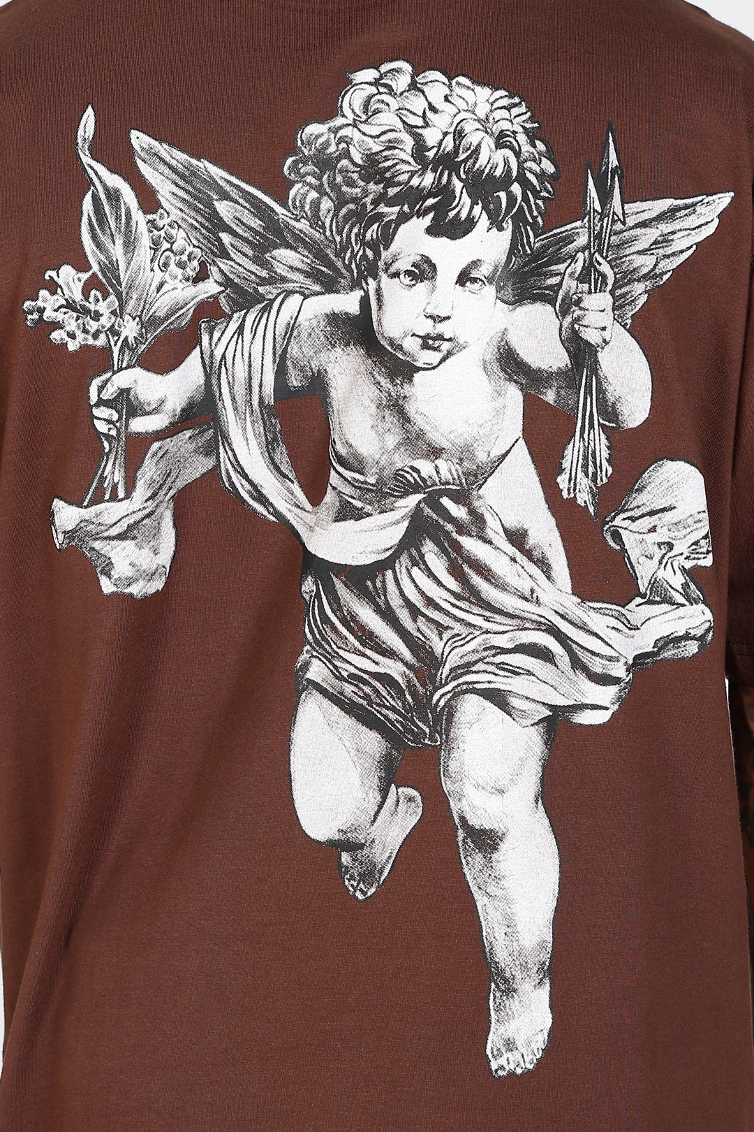 Greek Angel: Brown Oversized T-shirt