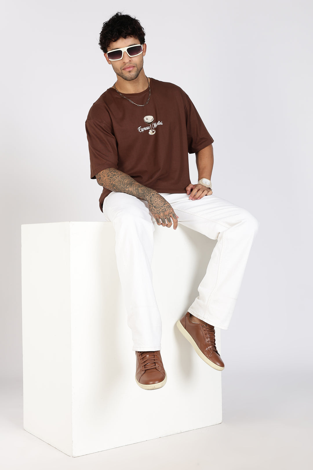 Espresso Martini: Brown Oversized T-shirt