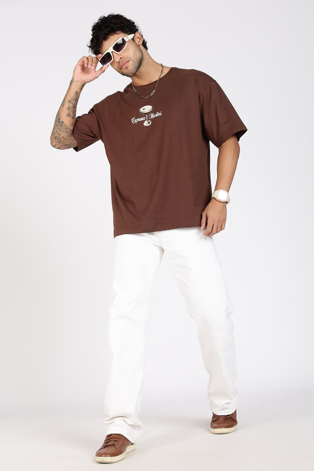 Espresso Martini: Brown Oversized T-shirt