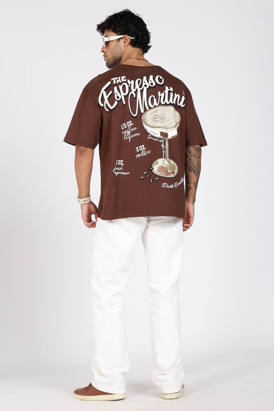 Espresso Martini: Brown Oversized T-shirt