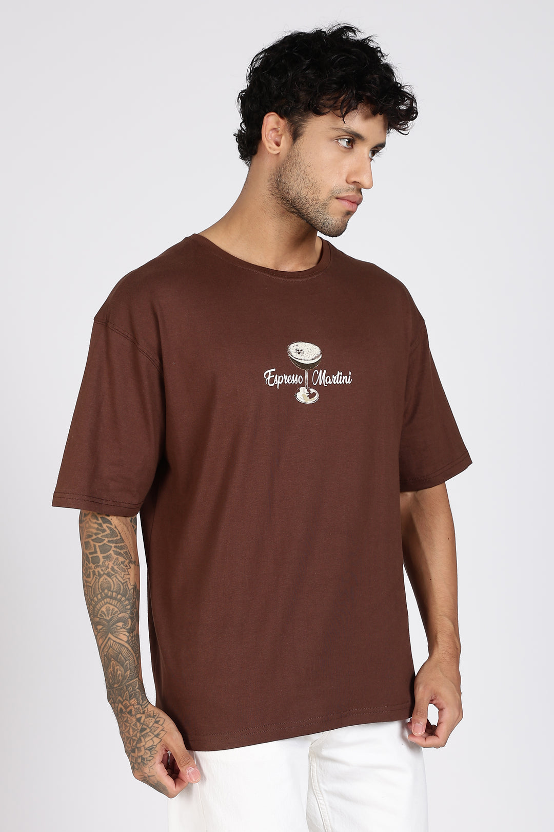 Espresso Martini: Brown Oversized T-shirt
