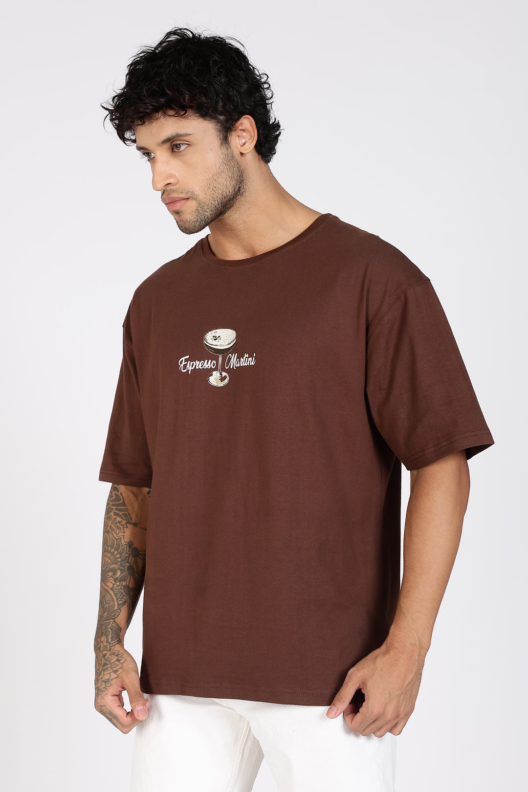 Espresso Martini: Brown Oversized T-shirt