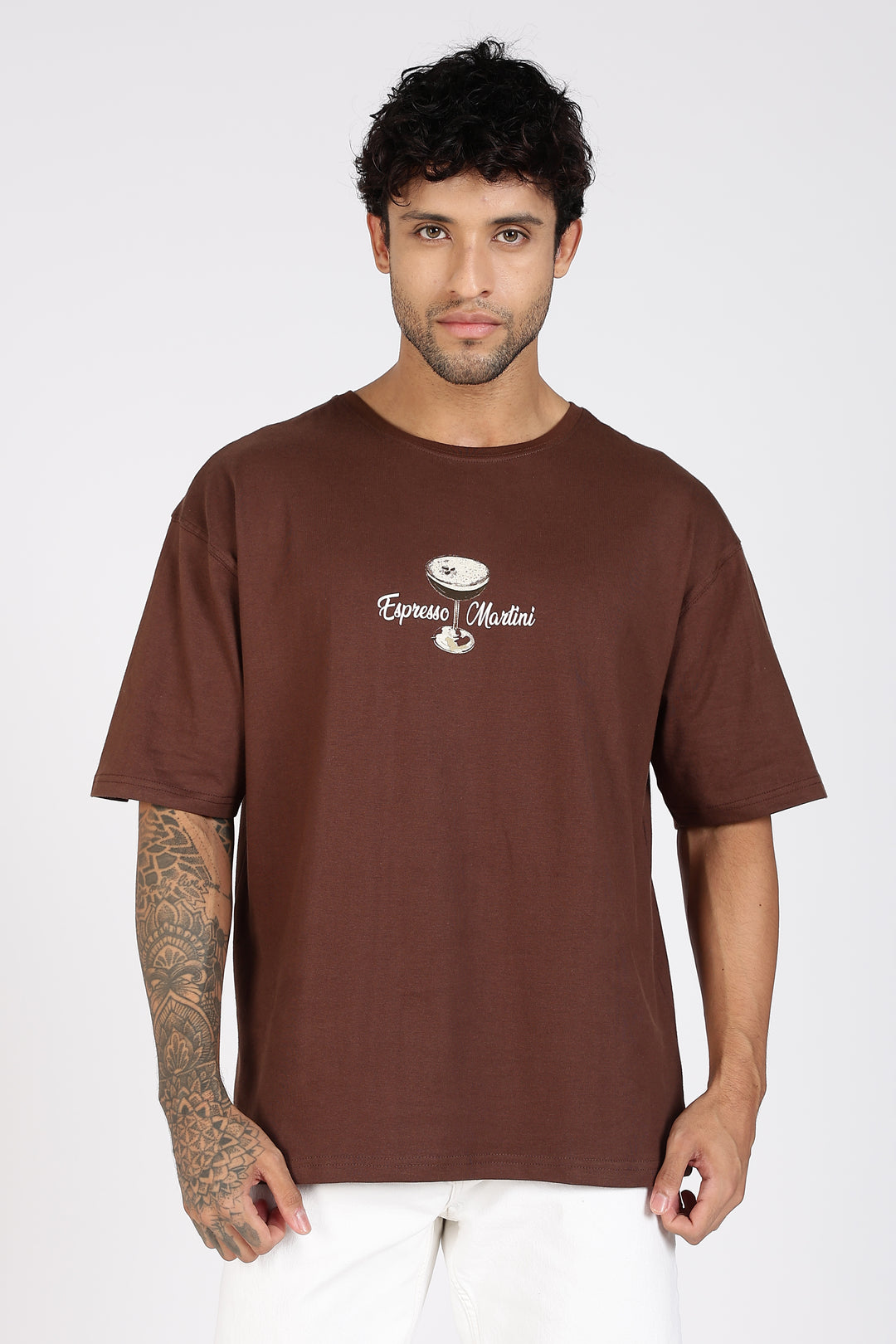 Espresso Martini: Brown Oversized T-shirt