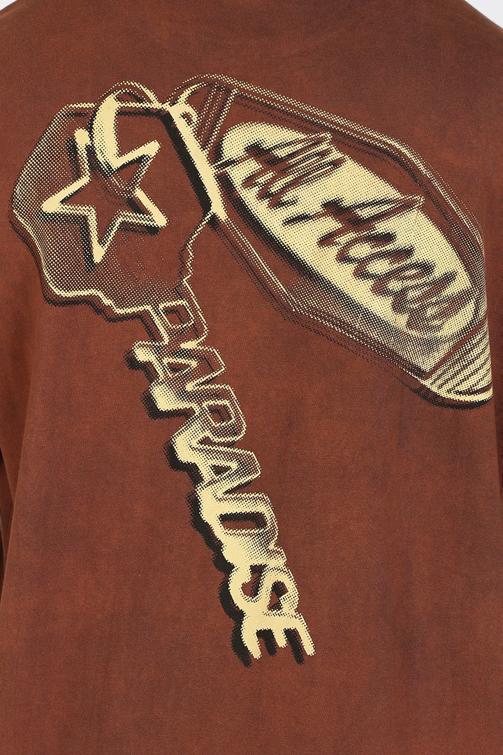 All Access: brown Oversized T-shirt