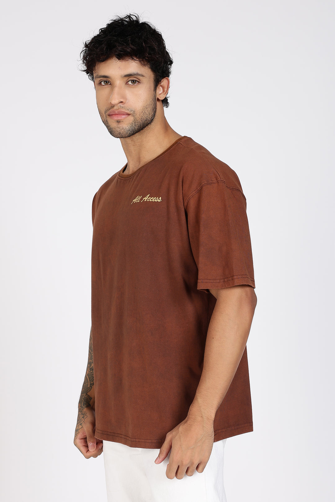 All Access: brown Oversized T-shirt