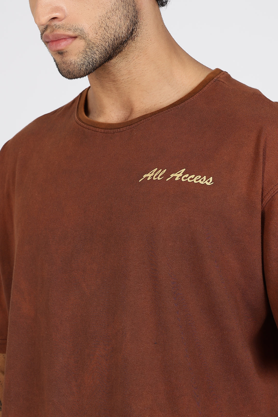 All Access: brown Oversized T-shirt