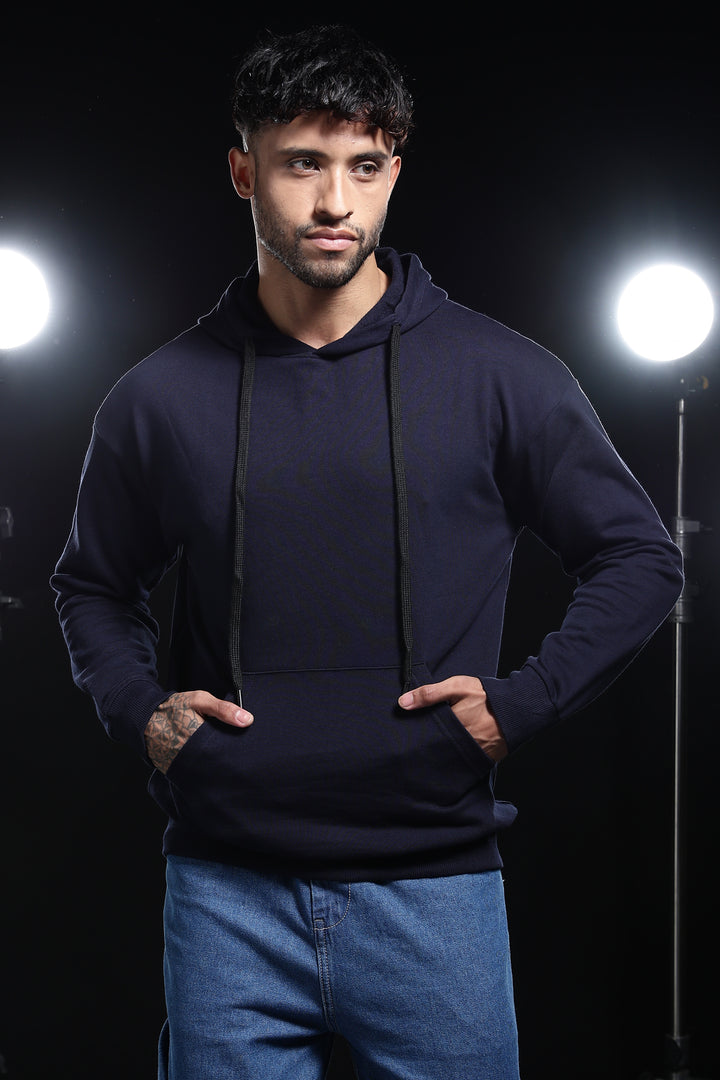 Solids: Navy Blue Hoodie