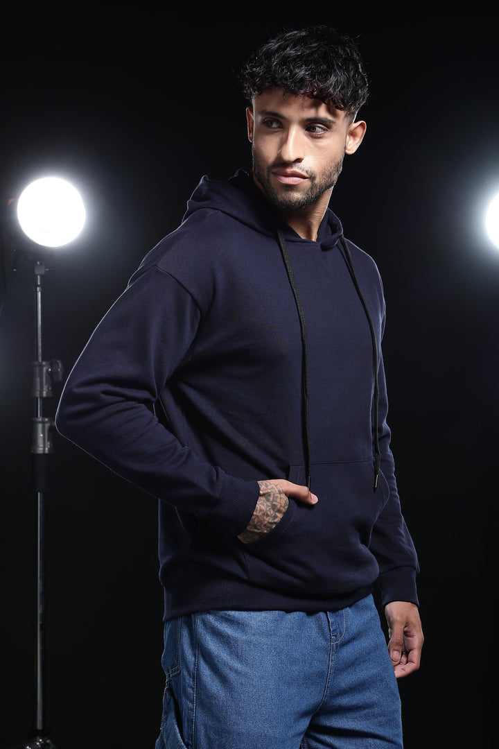 Solids: Navy Blue Hoodie