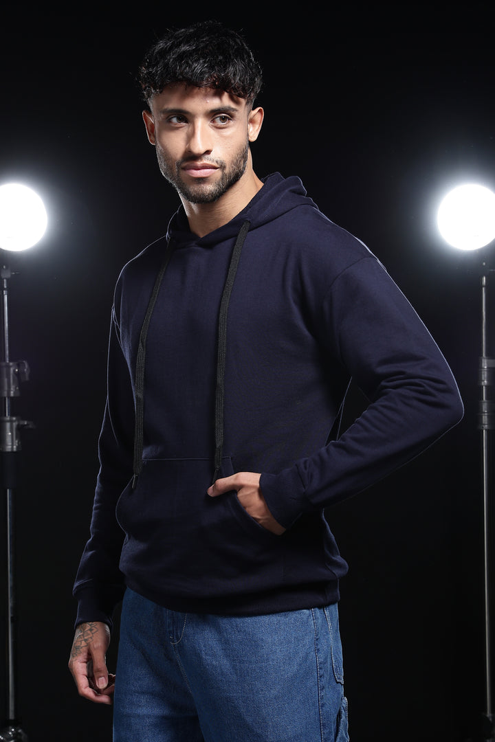 Solids: Navy Blue Hoodie