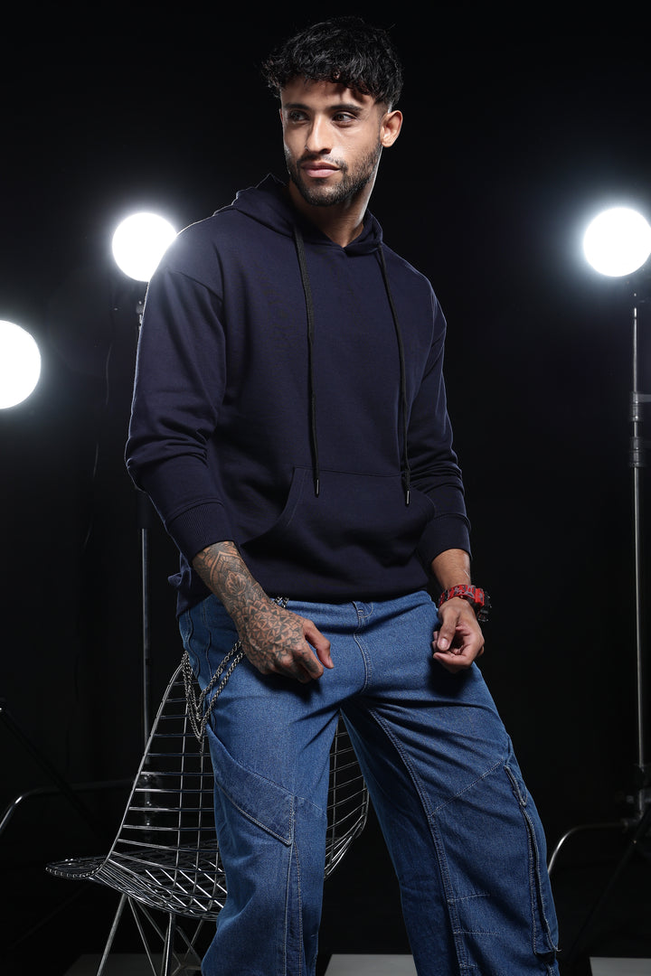 Solids: Navy Blue Hoodie