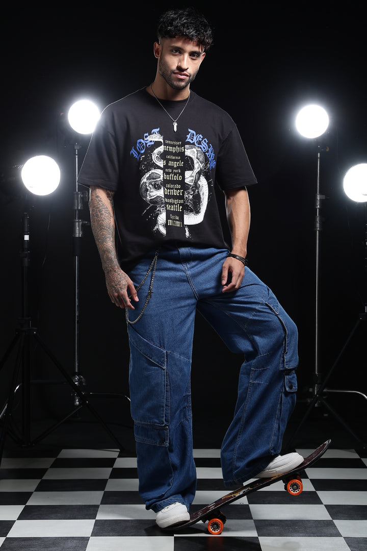 Lost Desire : Black Oversized T-shirt