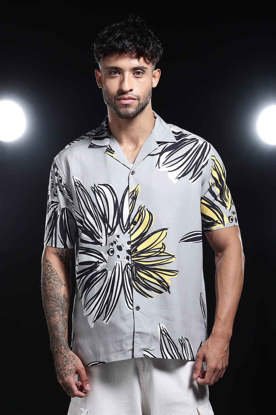 Dusky Flower Cuban Shirt
