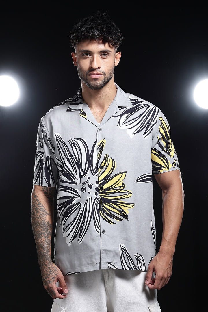 Dusky Flower Cuban Shirt