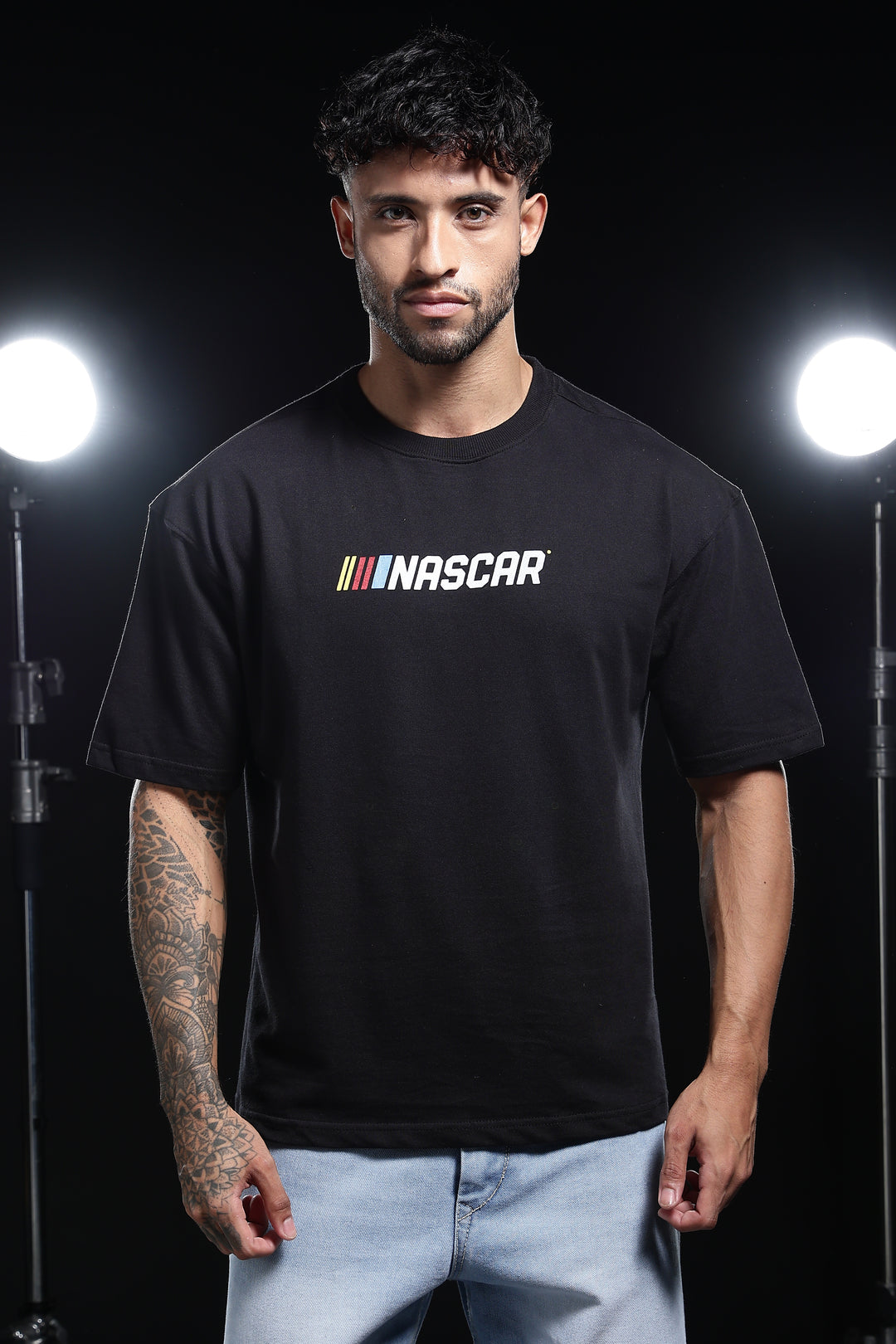 Nascar: Oversized Black T-shirt