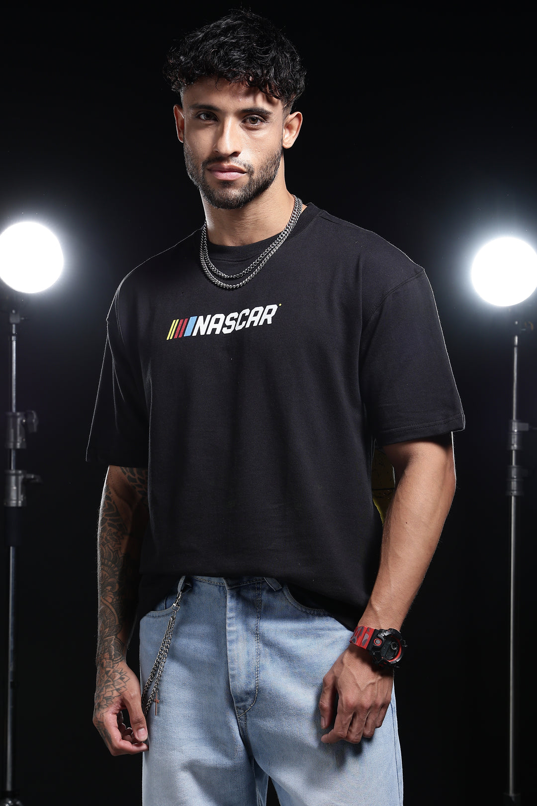 Nascar: Oversized Black T-shirt