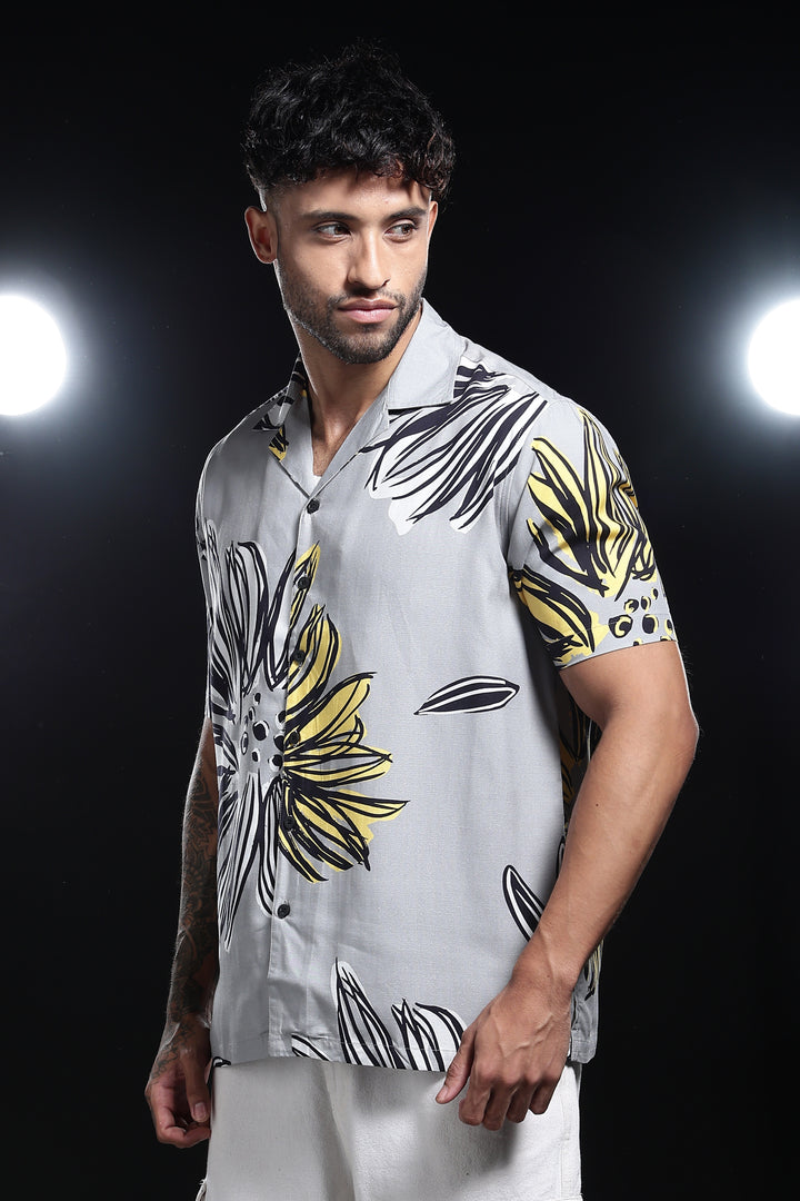 Dusky Flower Cuban Shirt