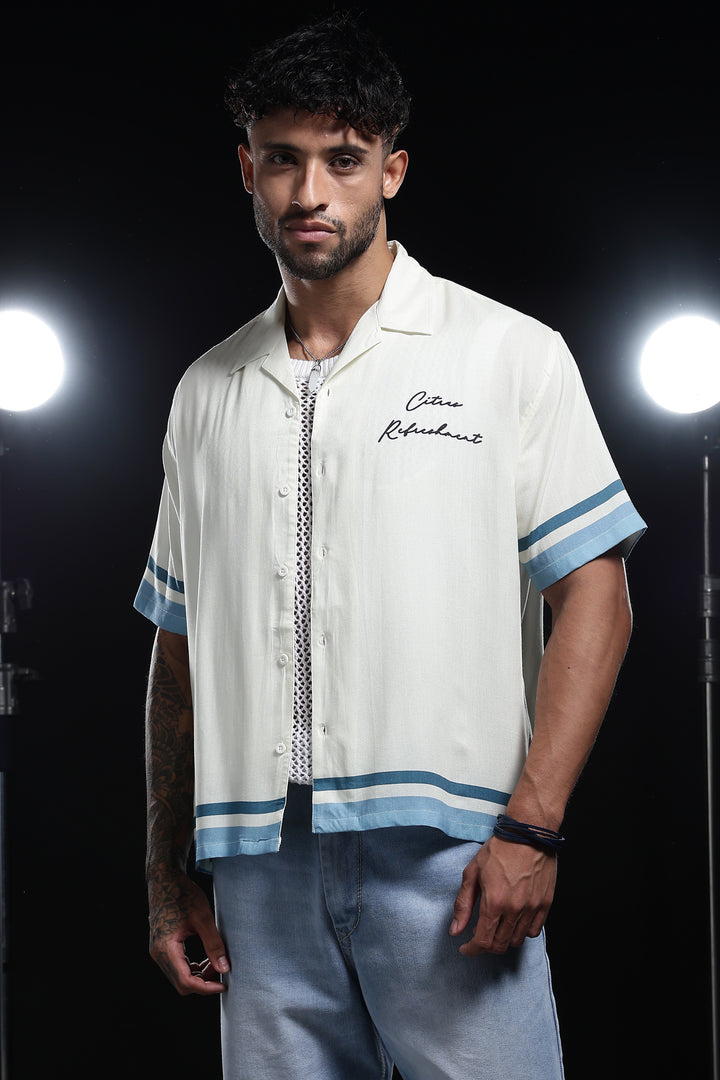 Citrus: Boxy Oversized Cuban Shirt