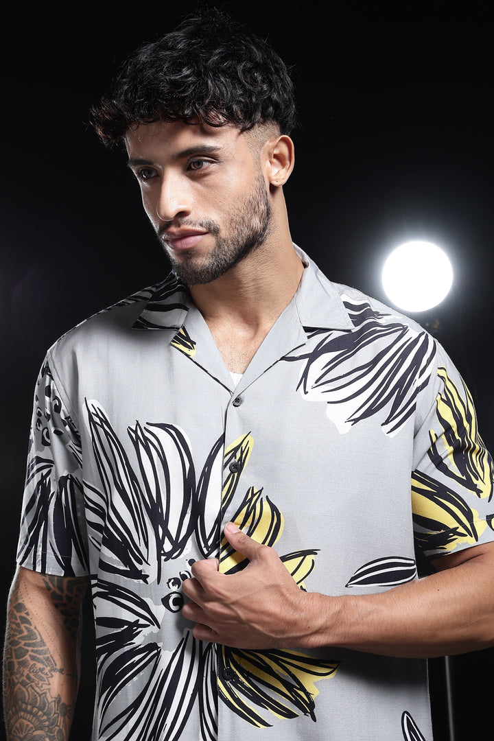 Dusky Flower Cuban Shirt