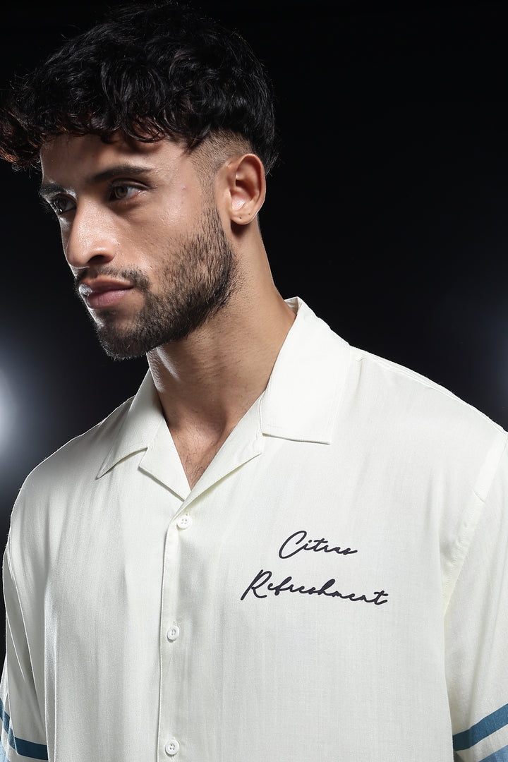 Citrus: Boxy Oversized Cuban Shirt