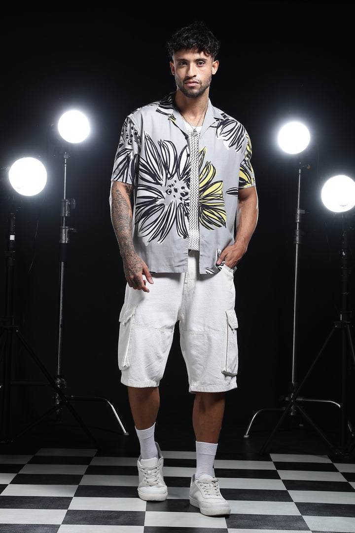 Dusky Flower Cuban Shirt