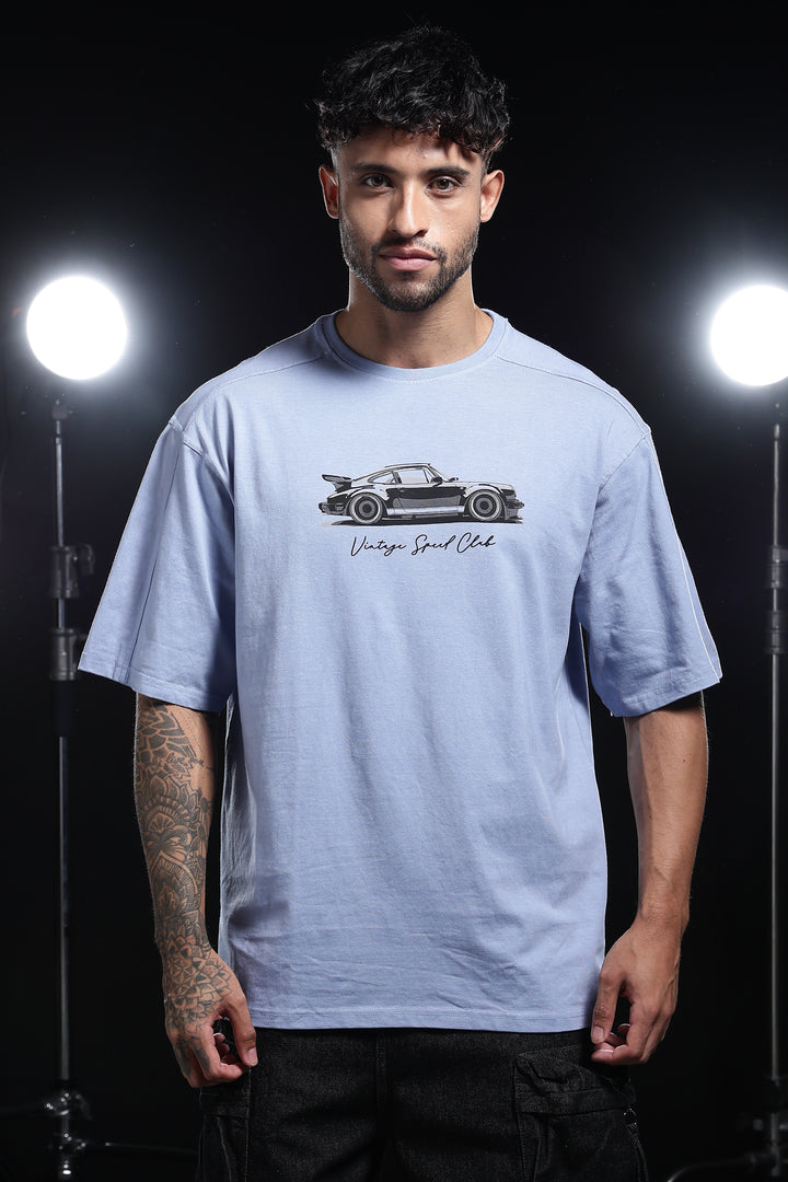 Ninty-9: Dyed Turquoise Oversized T-shirt