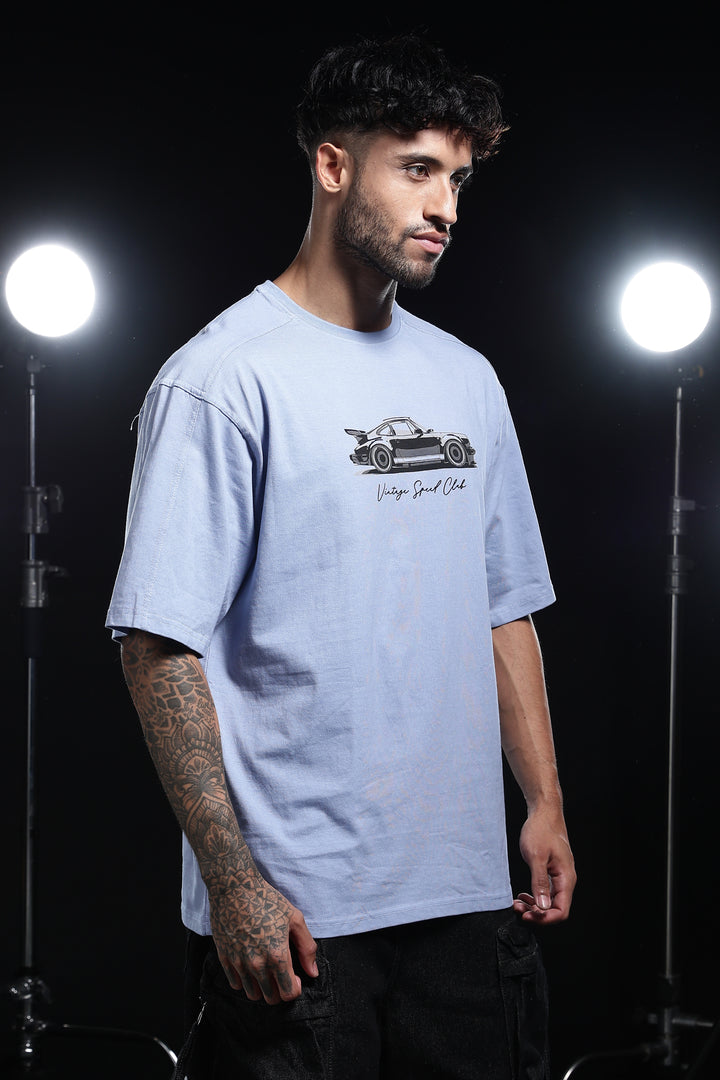 Ninty-9: Dyed Turquoise Oversized T-shirt