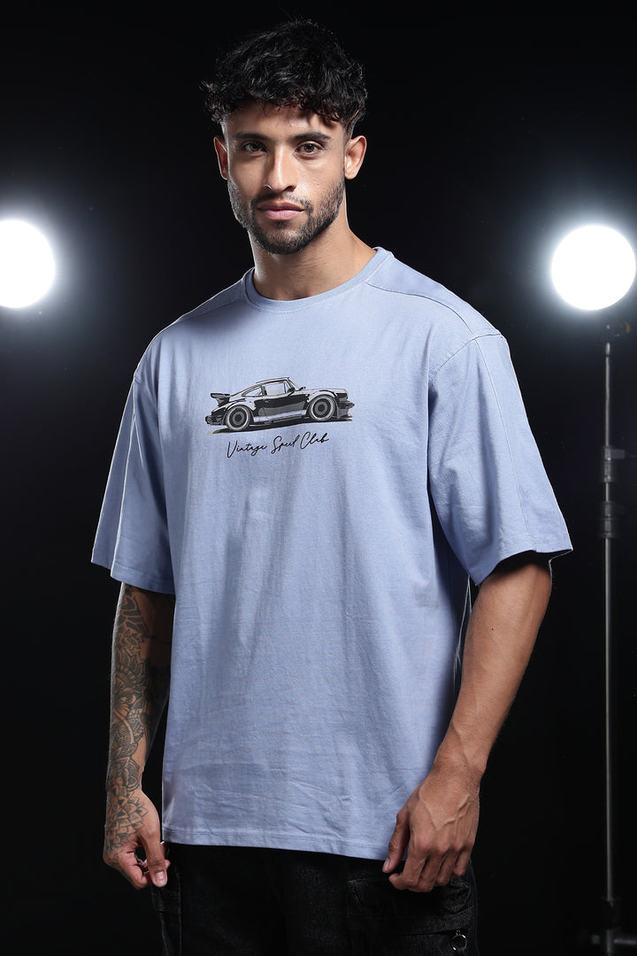 Ninty-9: Dyed Turquoise Oversized T-shirt