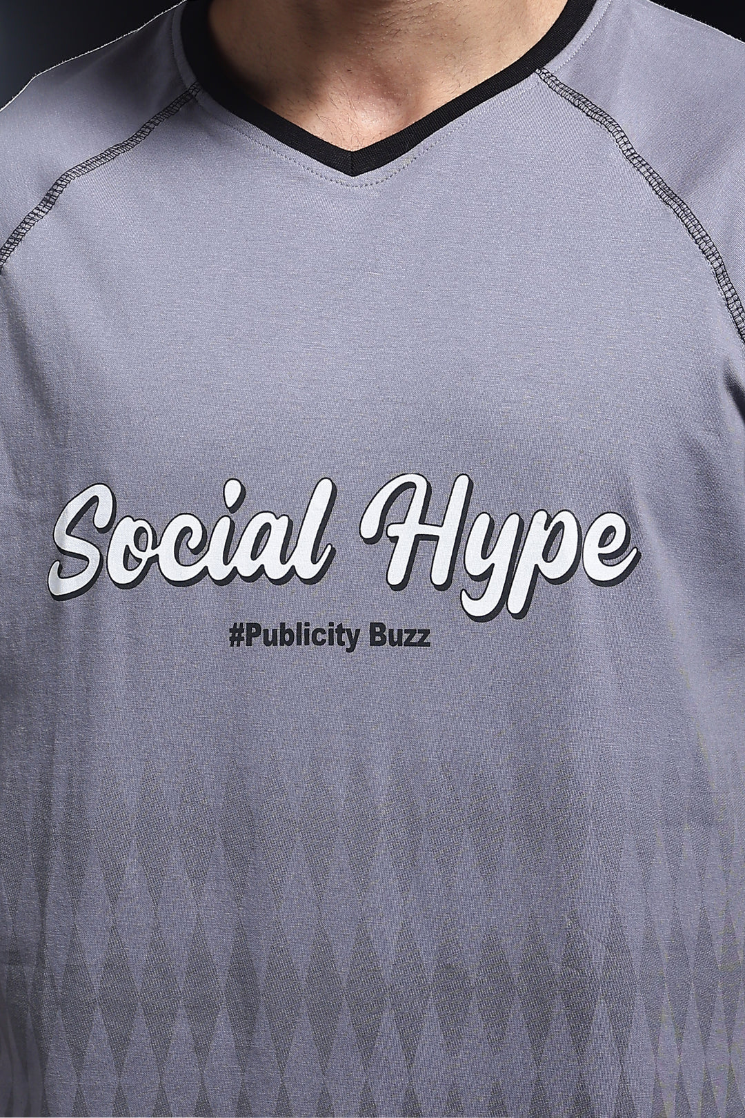 Social Hype: Grey Oversized T-shirt