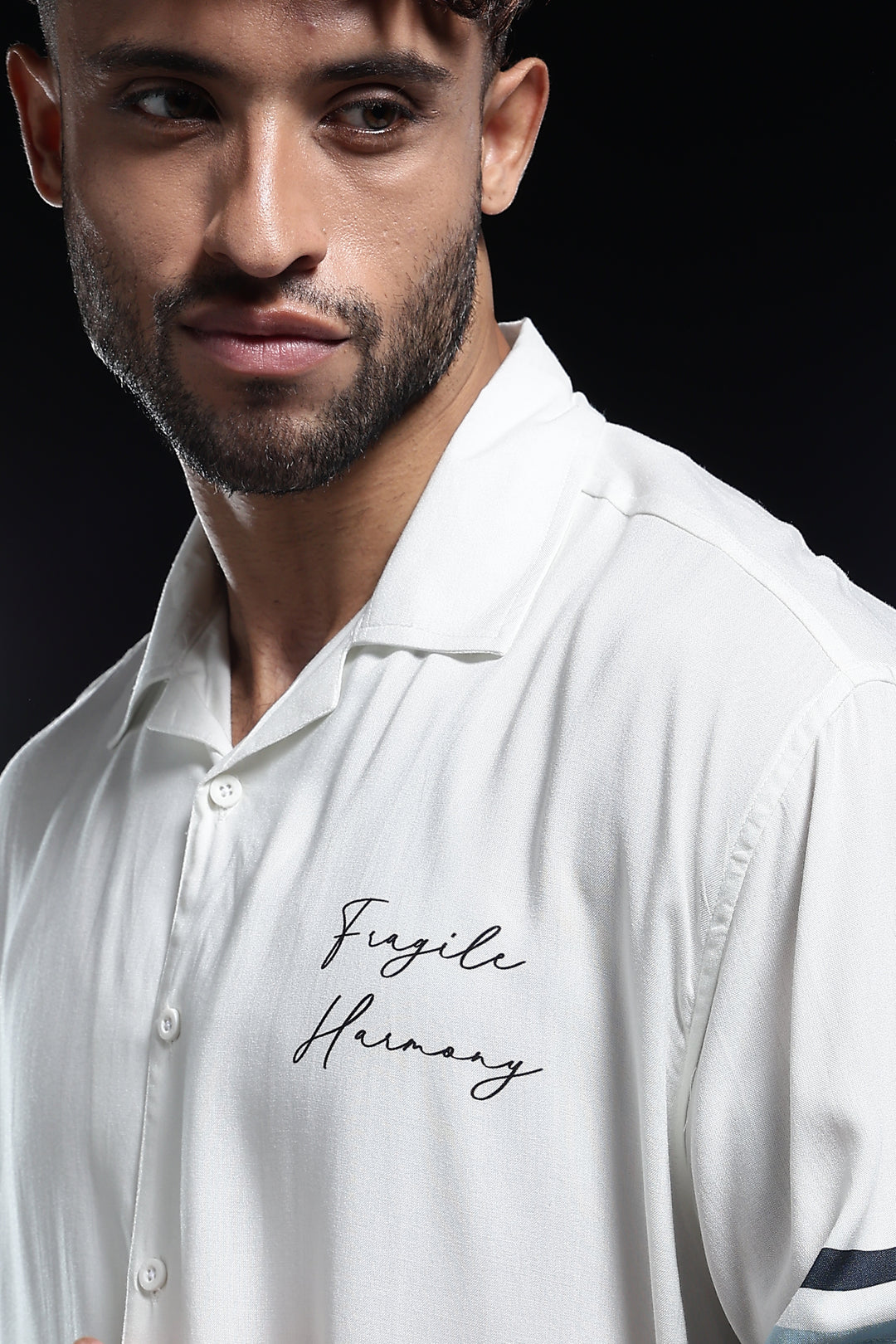 Fragile Bird: White Oversized Tshirt