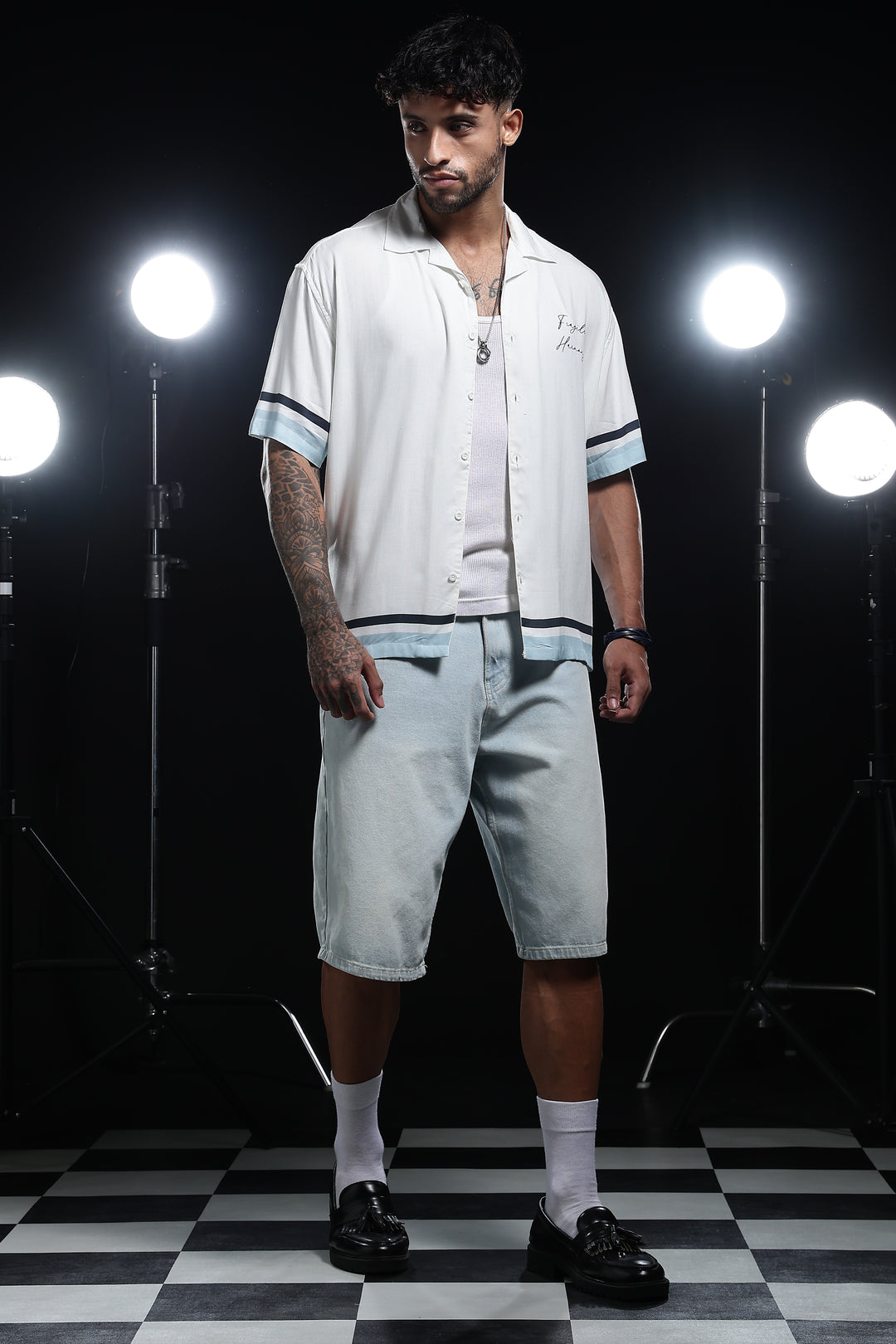 Fragile Bird: White Oversized Tshirt