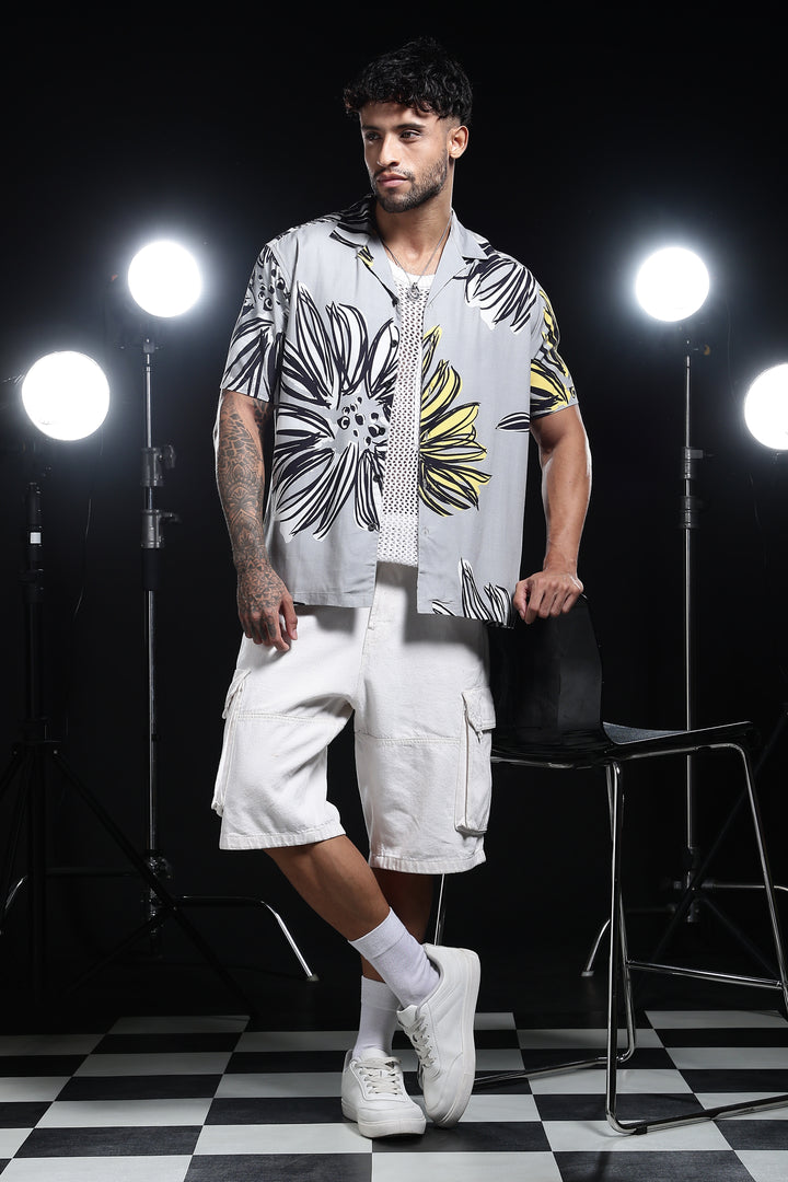 Dusky Flower Cuban Shirt